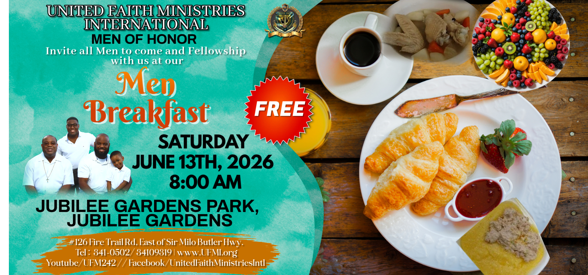 UFMI MEN 2026 Breakfast Jubilee Park wbs